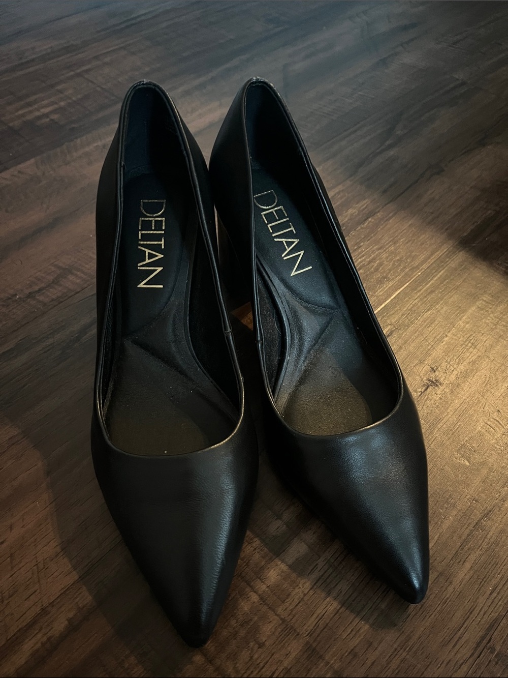 Black Pointed-Toe High Heels